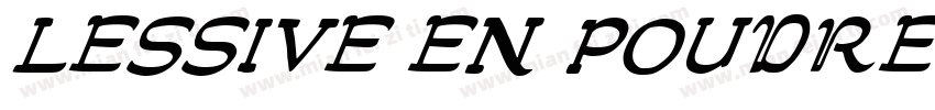 LESSIVE EN POUDRE POUR LAVAGE MAIN字体转换